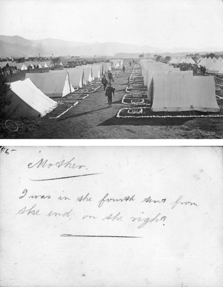 Image: Canvas Camp, Featherston Military Camp, postcard : digital image