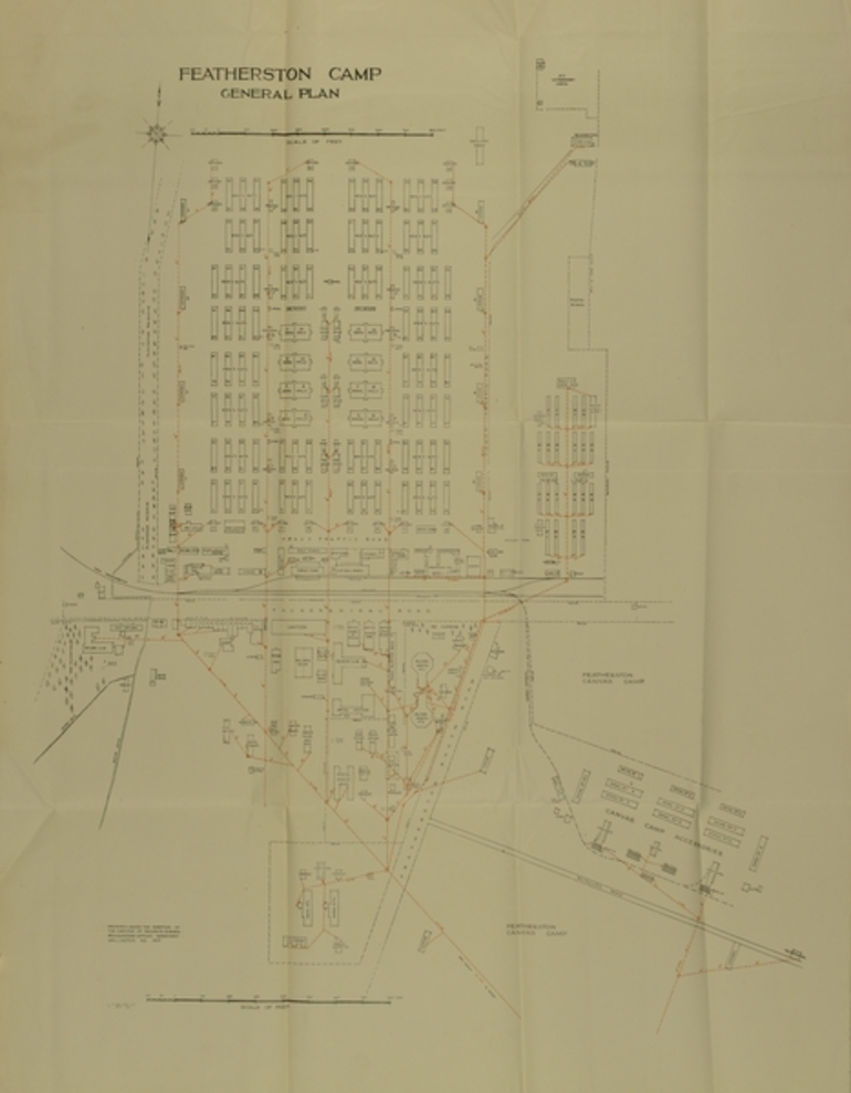 Image: Featherston Camp, general plan : digital plan