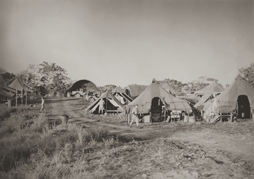 Image: RNZAF tent camp, Pacific theatre : digital image