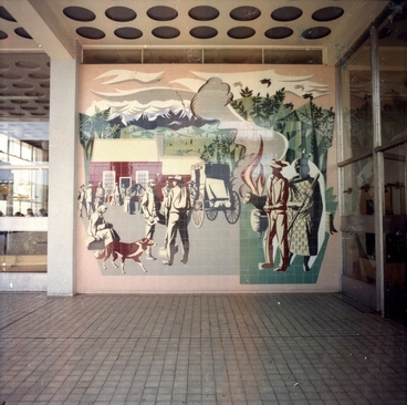 Image: E. Mervyn Taylor mural in the Masterton Post Office building: Photograph