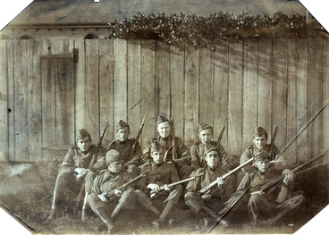 Image: Norman Cameron with Wellington College cadets : digital image