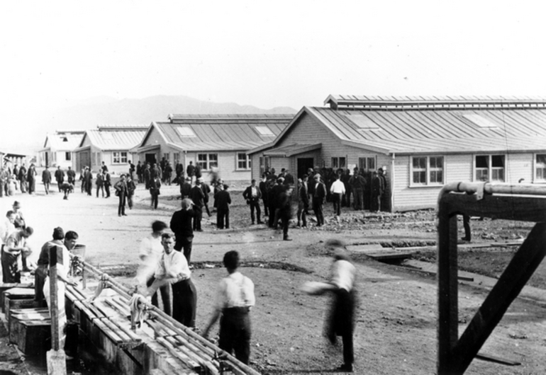 Image: Workers at Featherston Camp during construction : photograph