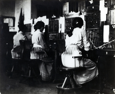 Image: Women working in Masterton Telephone Exchange : Photograph