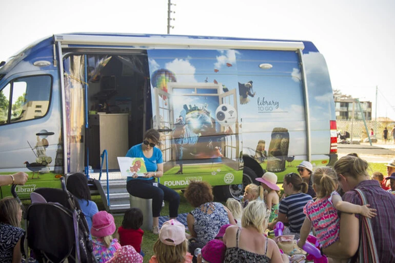 Image: Stories at the Margaret Mahy Family Playground