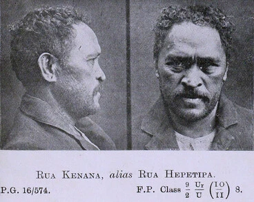 Rua Kēnana, alias Rua Hepetipa : 1916 Police Gazette Image: Rua Kēnana, alias Rua Hepetipa : 1916 Police Gazette