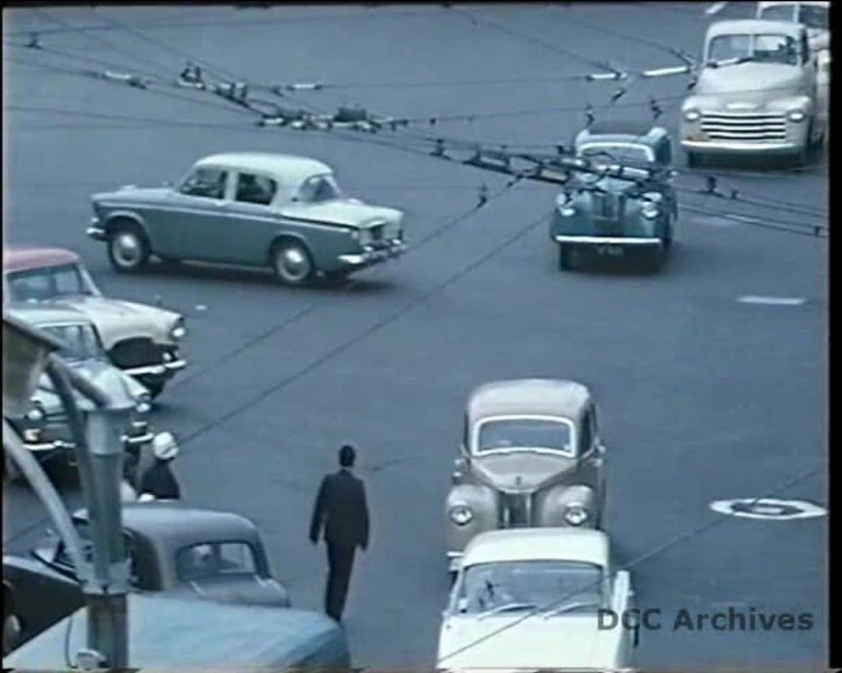 Image: Queens Gardens Rush Hour Traffic c1966