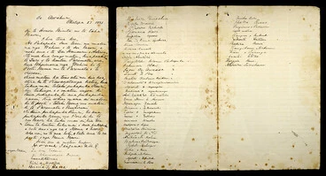 Image: Application from Māori women to have their names on electoral roll, 1893
