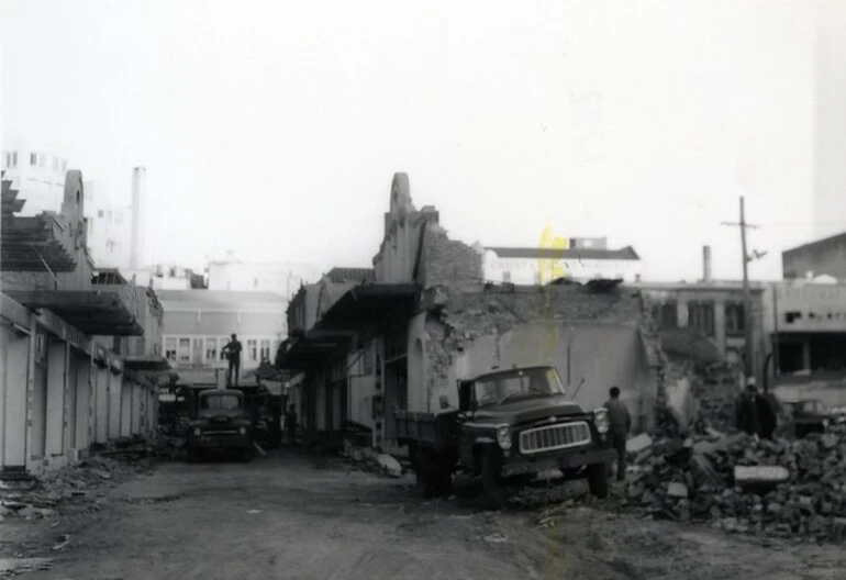 Image: Broadway buildings being demolished, May 1970