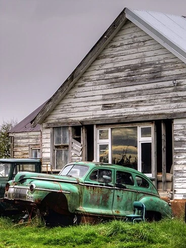 Image: Old car, 1946 De Soto, Southland, New Zealand