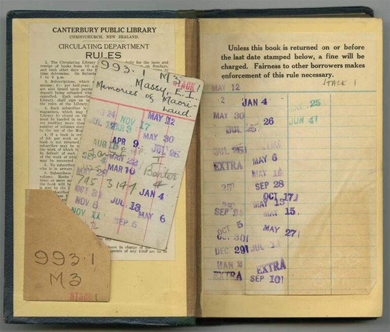 Image: Rules card and date slip