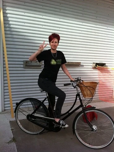 Image: K gets her bike back