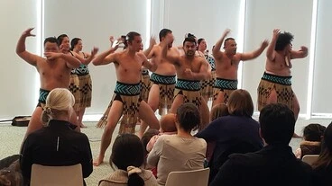 Te Pao a Tahu kapa haka group in performance Image: Te Pao a Tahu kapa haka group in performance