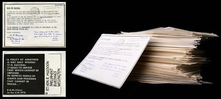 Image: Petition Cards to Robert Muldoon