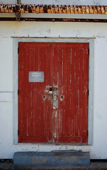 Image: Shelly Bay: boiler room door
