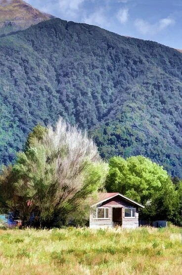 Image: Old house, Haast, West Coast, New Zealand