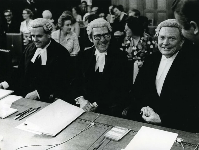 Image: New Zealand Representatives at the International Court of Justice in the Hague