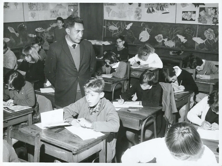 Image: Mr. Rex Manihera, a teacher at the Glendowie South Primary School at Auckland