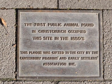 Plaque in Victoria Square Image: Plaque in Victoria Square