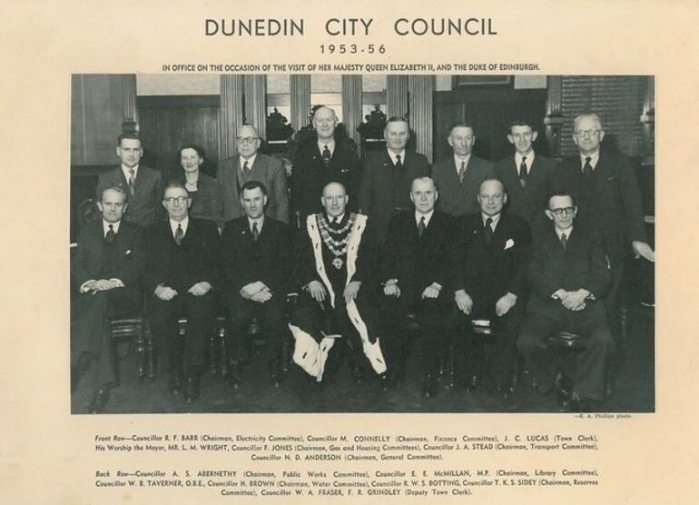 Image: Dunedin City Councillors 1953-1956