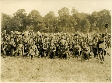 Image: Members of the Maori Pioneer Battalion, 30 June 1918