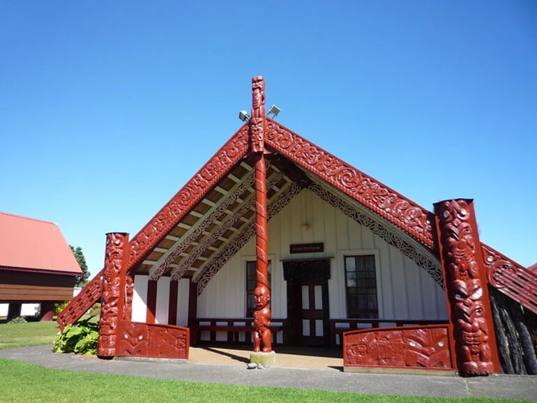 Image: Te Paku o Te Rangi meeting house, Putiki Marae