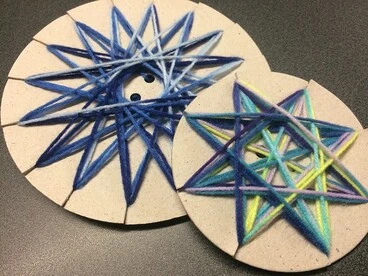 Matariki yarn stars Image: Matariki yarn stars