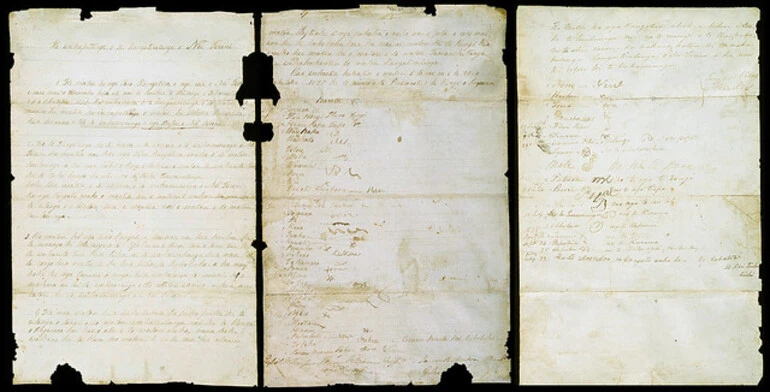 Image: He Whakaputanga o te Rangatiratanga o Nu Tireni (known as The Declaration of Independence), 1835