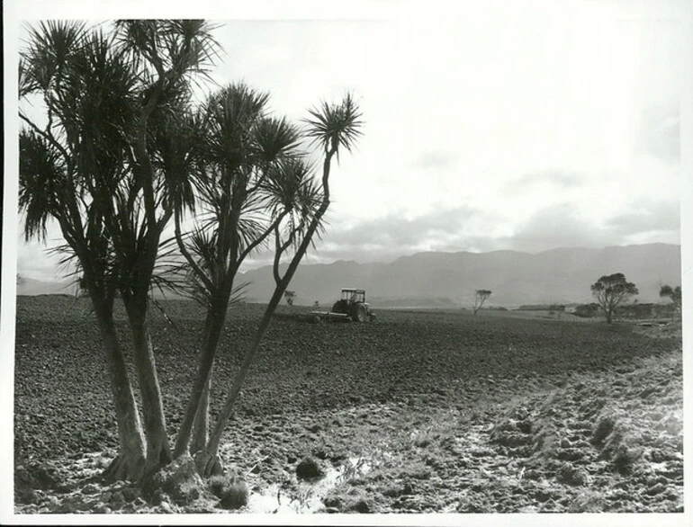 Image: Cultivating a paddock, Wairarapa, 1976