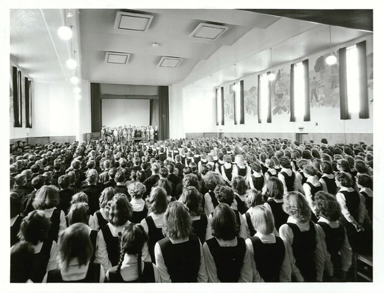 Image: Avondale Technical High School, Auckland: Morning assembly