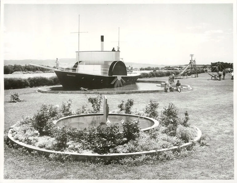 Image: Children enjoying the facilities provided in Porritt Park play area. The Park was named after the Governor General Sir. Arthur Porritt. Thames