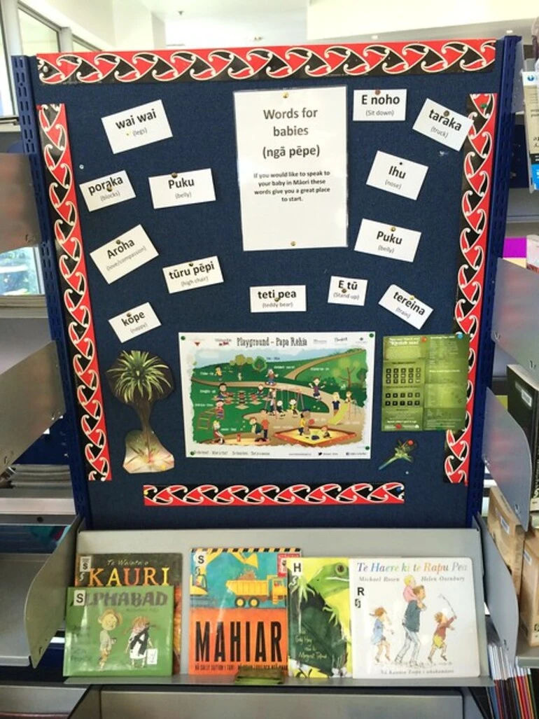 Image: Te Wiki o Te Reo Māori display