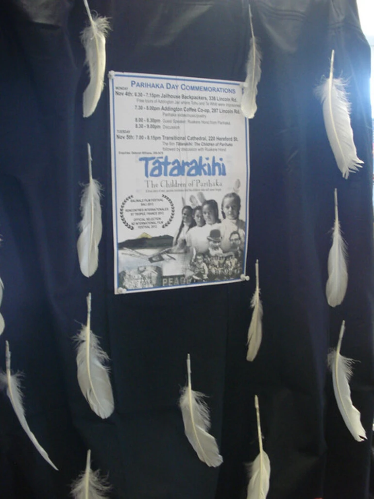 Image: Parihaka display at Shirley Library