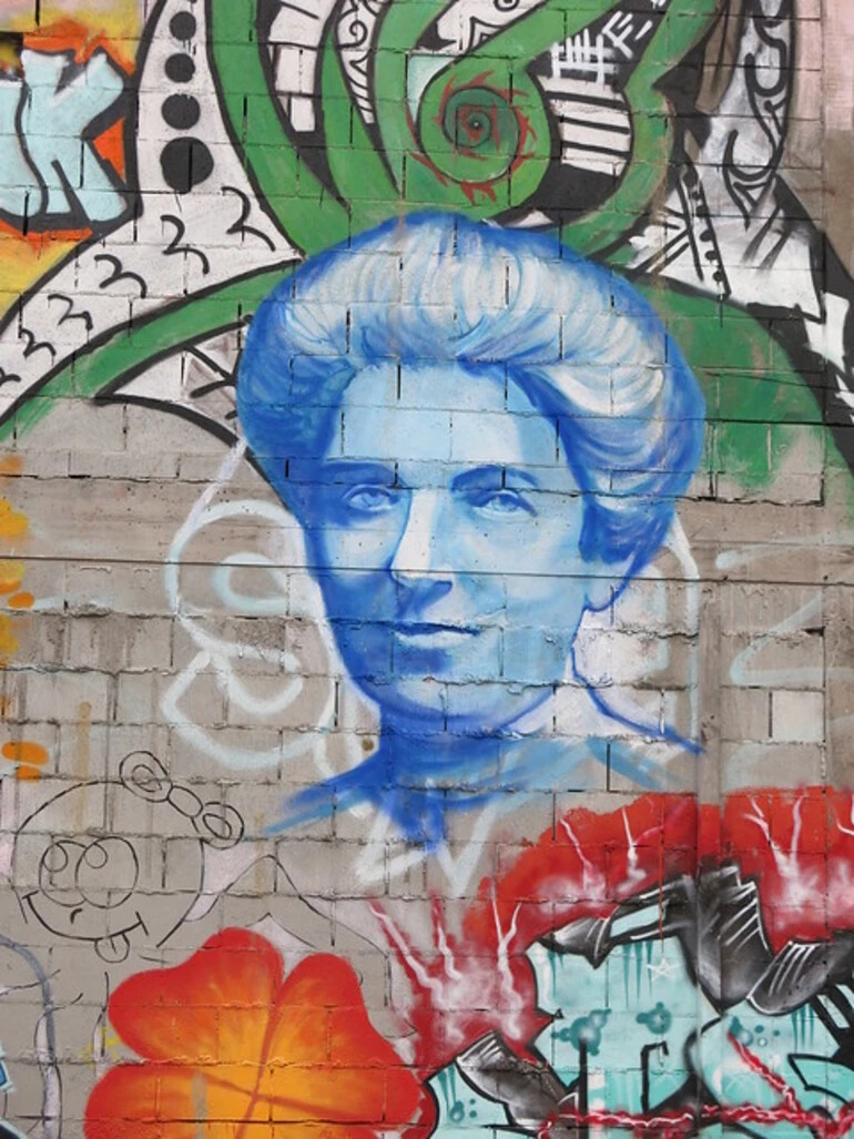 Image: Kate Sheppard on the wall