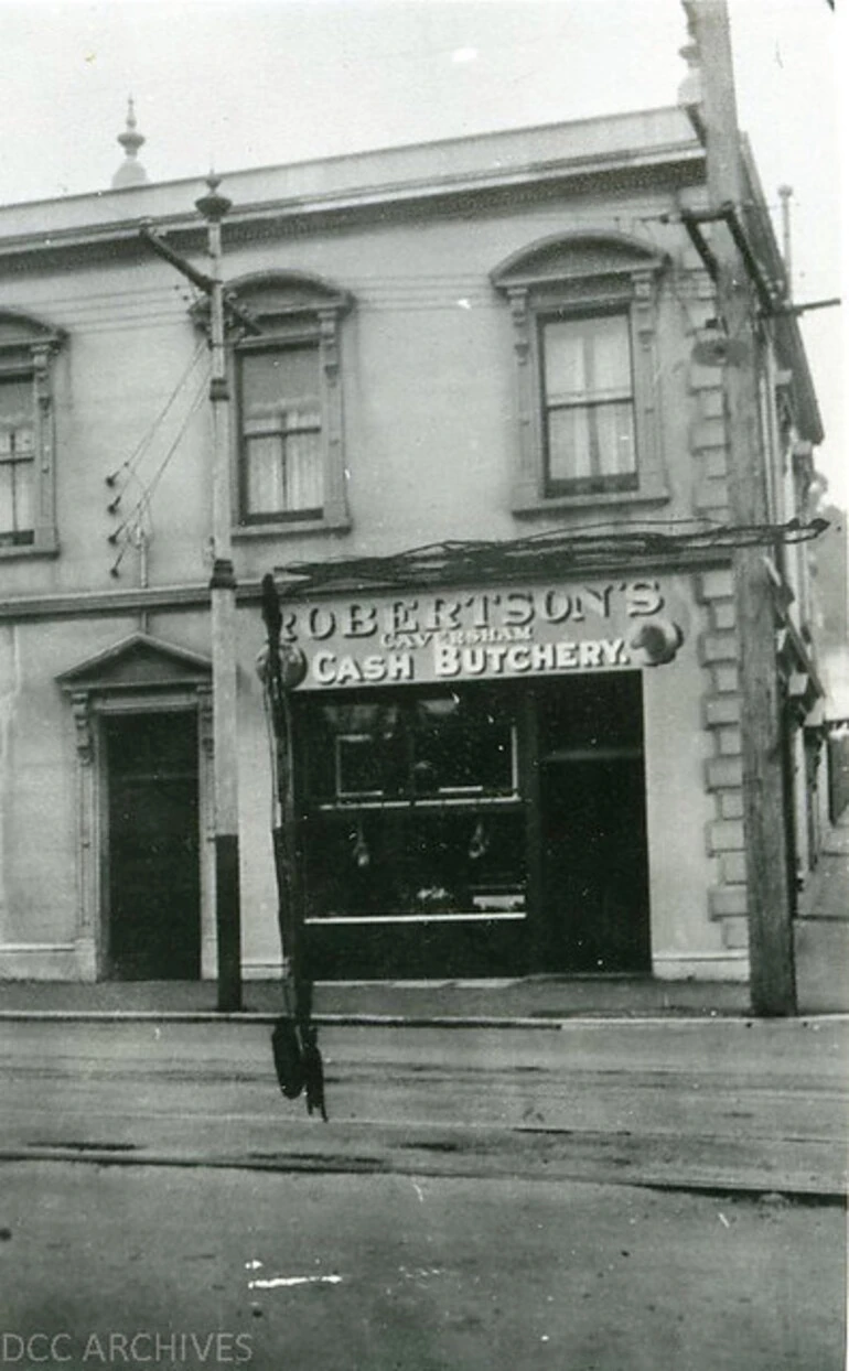 Image: Robertsons Butchery, Caversham 1928