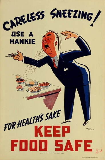 Image: Health Poster 'Careless Sneezing"