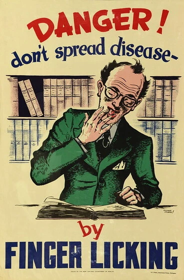 Image: Health Poster 'Danger don't spread disease'