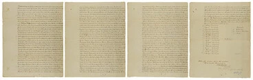 Image: Purchase of Port Nicholson (attested copy), 27 September 1839
