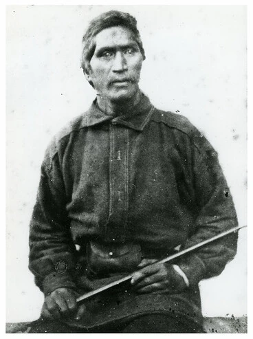 Image: Wiremu Tāmihana Tarapīpipi Te Waharoa of Ngāti Hauā, 1863