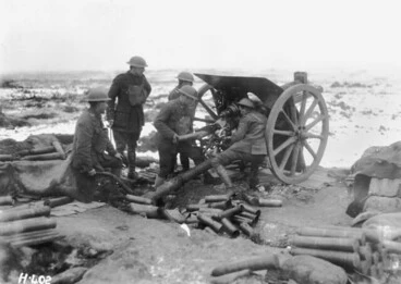 Image: New Zealand Artillery, New Years Day, The Butte, Belgium