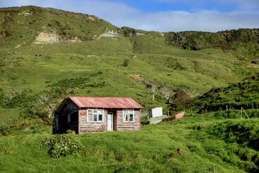Image: Old house, Mokau, Waikato, New Zealand