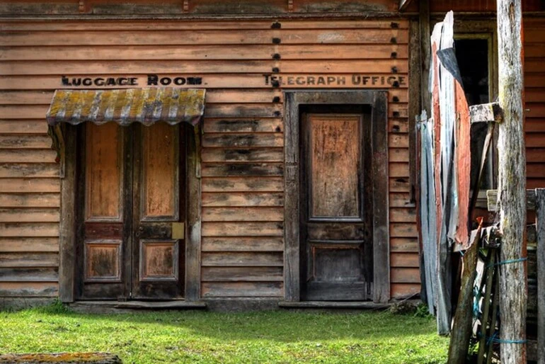 Image: Old railway station, Glenhope, Nelson, New Zealand