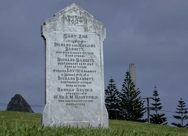 Image: New Plymouth: Dicky Barrett's grave