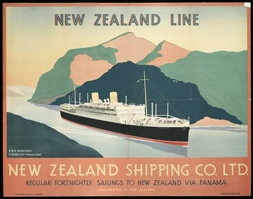 Shipping poster, 1930s Image: Shipping poster, 1930s