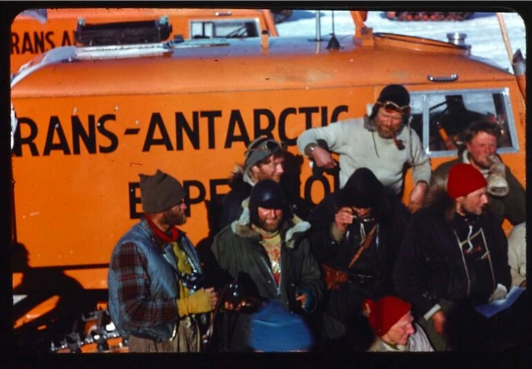 Image: Crossing party just after arrival at Scott Base