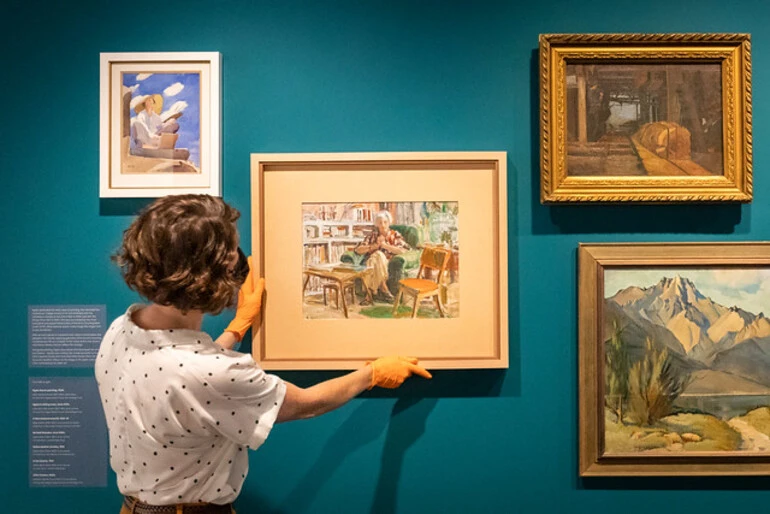 Image: Installation view, In search of Ngaio: Life and work of Dame Ngaio Marsh, Christchurch City Libraries