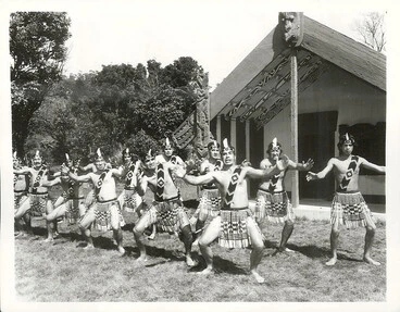 Image: Polynesian Festival Publicity Caption: First National Polynesian Festival Competitions Rotorua 1972. Waihirere team from Gisborne