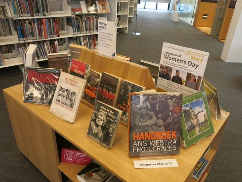 Image: Ans Westra display at at Tūranga