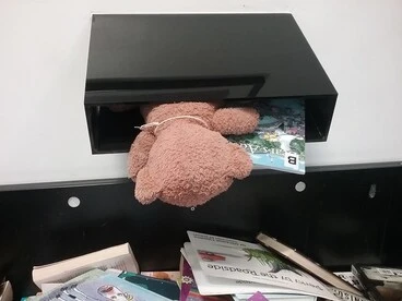 Image: Brownie bear rides the returns slot, Teddy bear sleepover