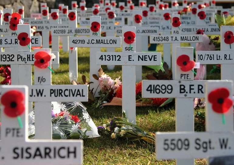 Image: Poppies and Crosses