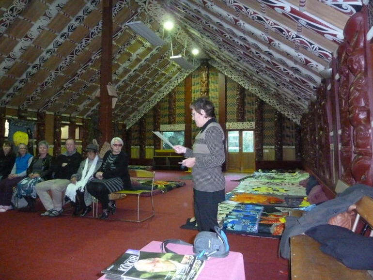 Image: Story blanket display at Rehua